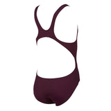 Arena Solid Swim Tech Girls Red Wine Swimsuit