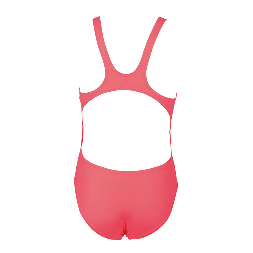 Arena Solid Swim Tech Girls Fluo Red Swimsuit