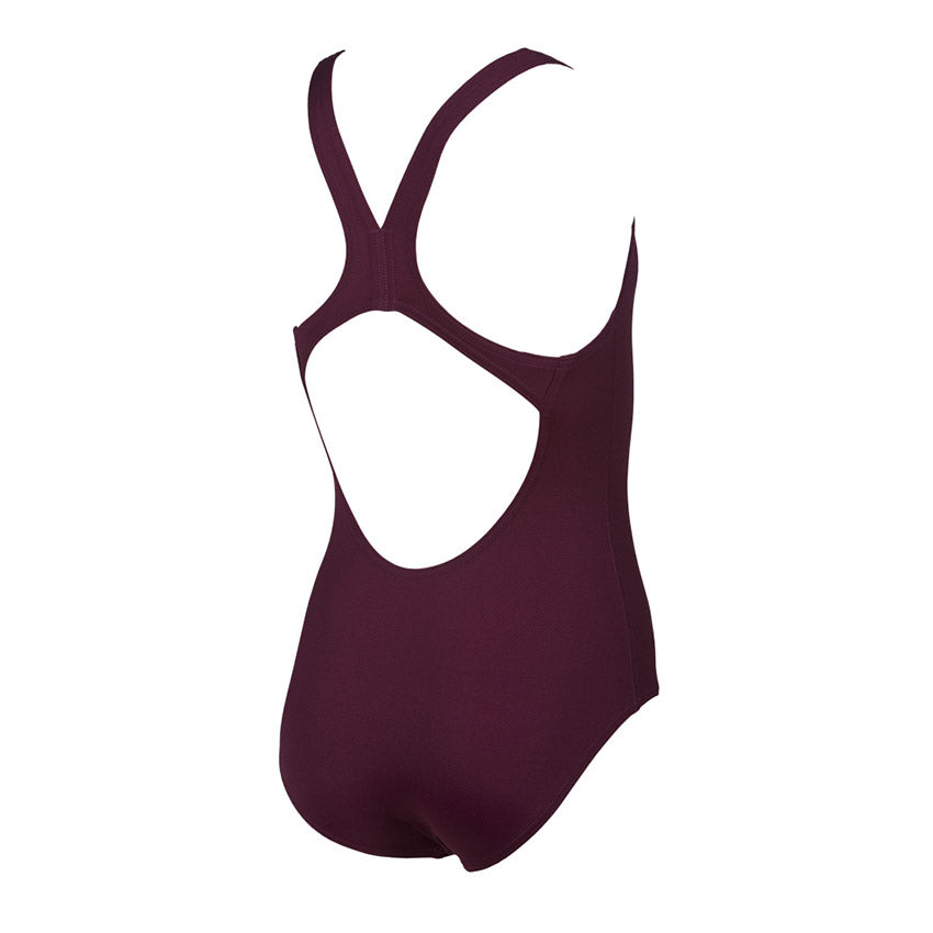 Arena Solid Pro Girls Red Wine Swimsuit