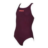 Arena Solid Pro Girls Red Wine Swimsuit