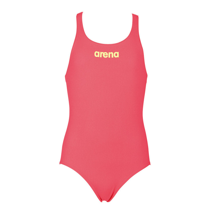 Arena Solid Pro Girls Fluo Red Swimsuit
