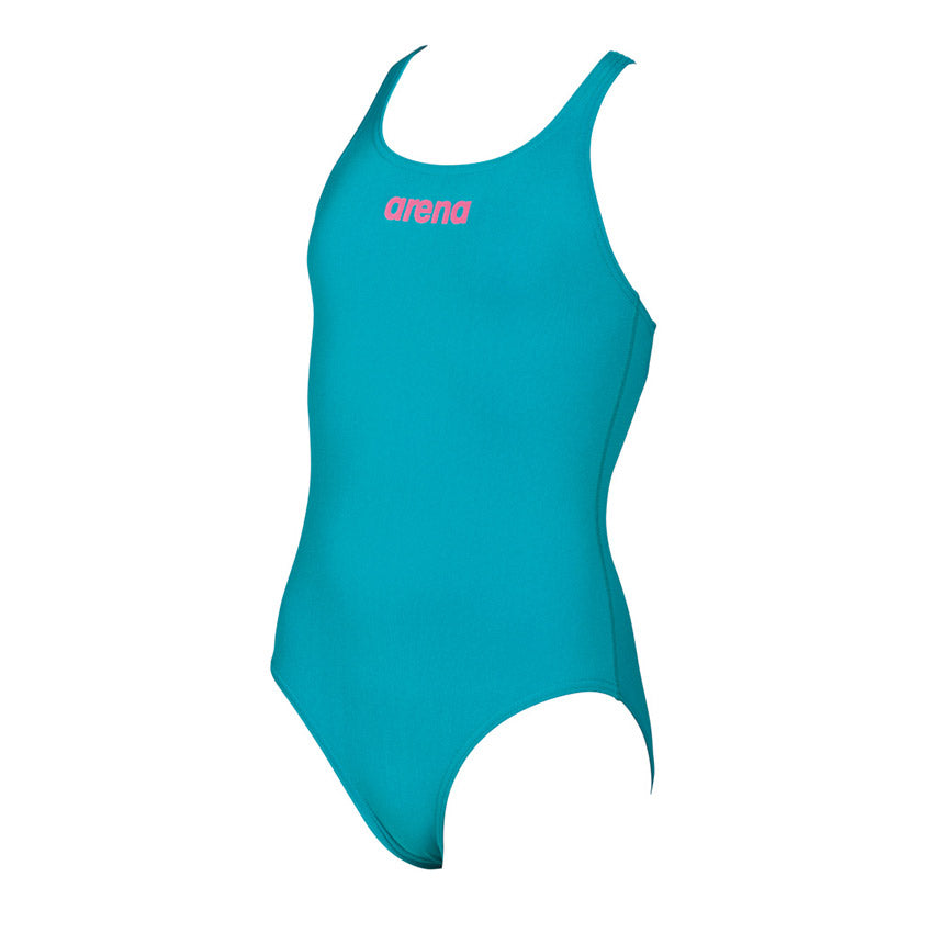 Arena Solid Pro Girls Green Swimsuit