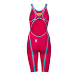 Red Turquoise Arena Carbon Flex VX Open Back Suit