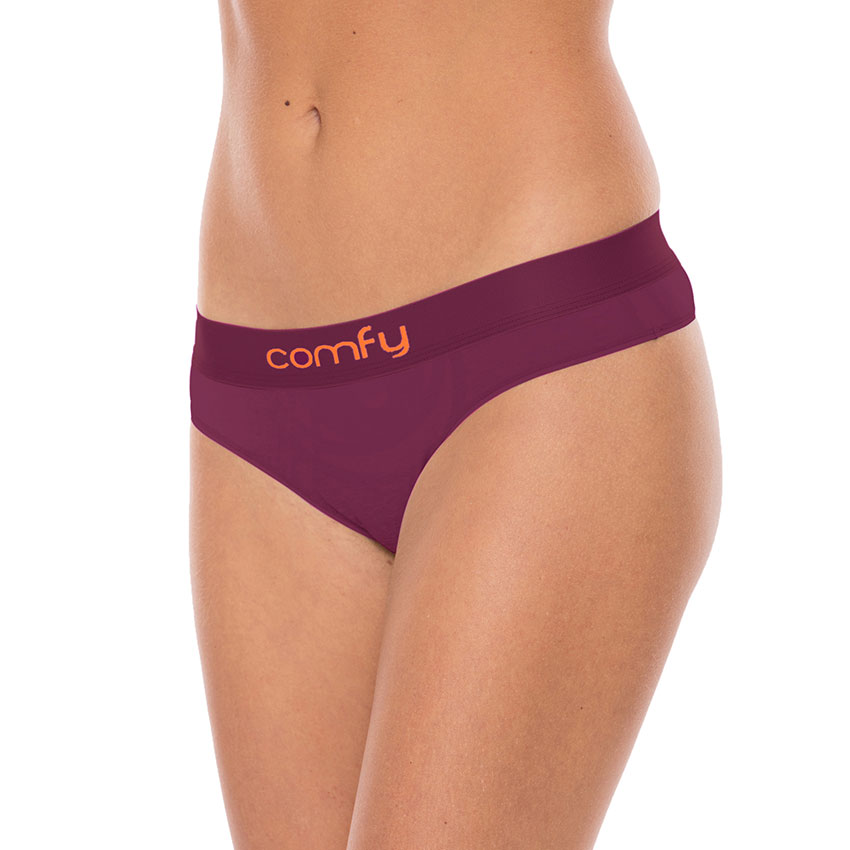 Ladies Comfy Wood String - Purple