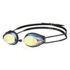 Arena Gold Black Tracks Mirror Racing Goggles