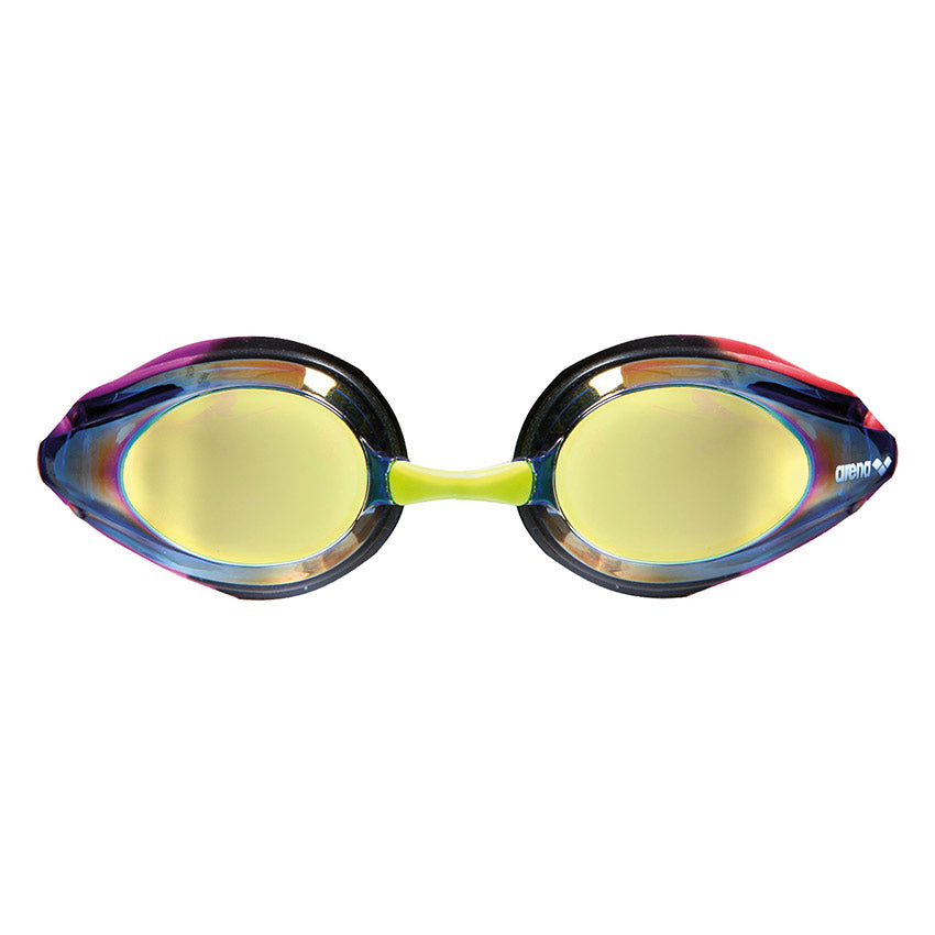 Arena Purple Red Tracks Mirror Racing Goggles