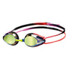 Arena Purple Red Tracks Mirror Racing Goggles