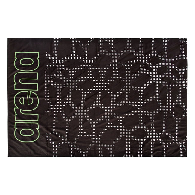 Arena Carbonite Microfibre Towel - Black