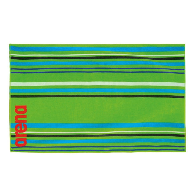 Big Multistripes Towel - Green