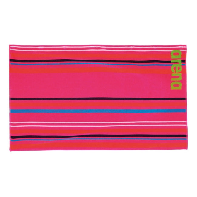 Big Multistripes Towel - Pink