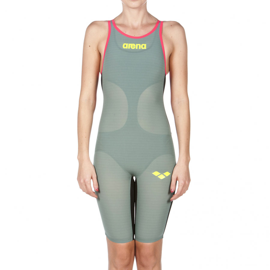 Arena Carbon Air Open Back Suit - Green