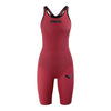 Arena Carbon Pro Closed Back Short Leg Suit - Red FRONT