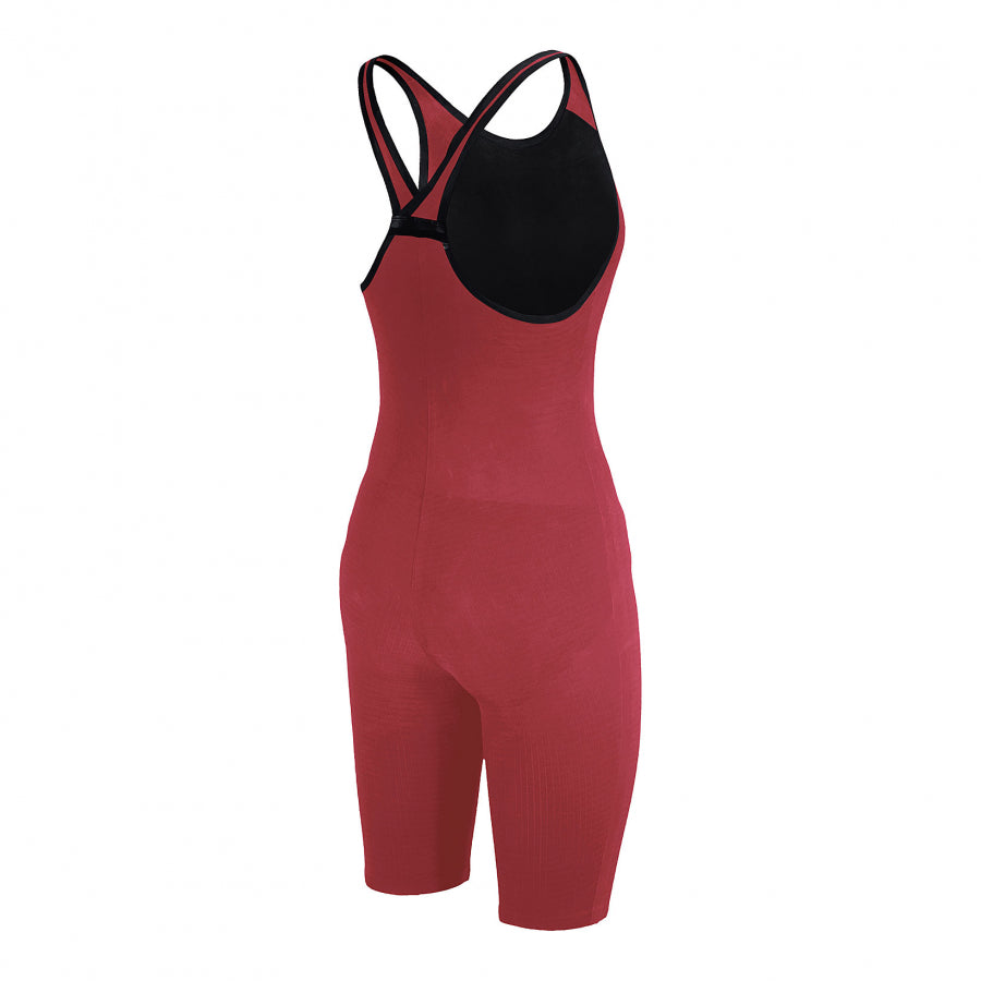 Arena Carbon Pro Closed Back Short Leg Suit - Red SIDE 2