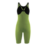 Arena Carbon Pro Closed Back Short Leg Suit - Acid Green BACK