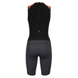 Womens Carbon Pro Trisuit with back zip in black