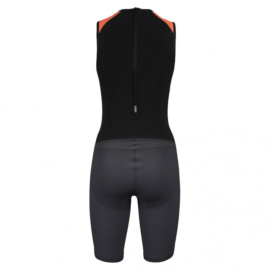 Womens Carbon Pro Trisuit with back zip in black
