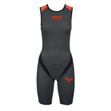 Womens Carbon Pro Trisuit with back zip in black