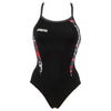 Shop Arena Carbonite Ladies Swimsuit - Black / Red