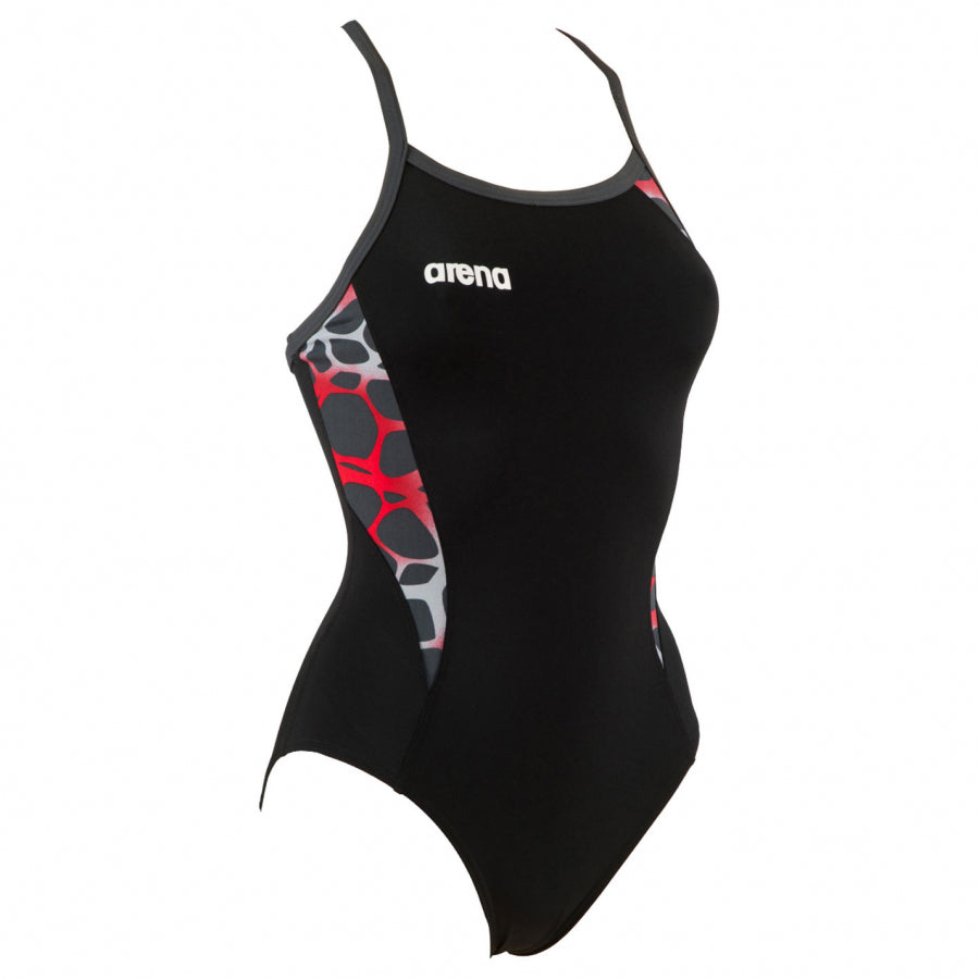 Shop Arena Carbonite Ladies Swimsuit - Black / Red