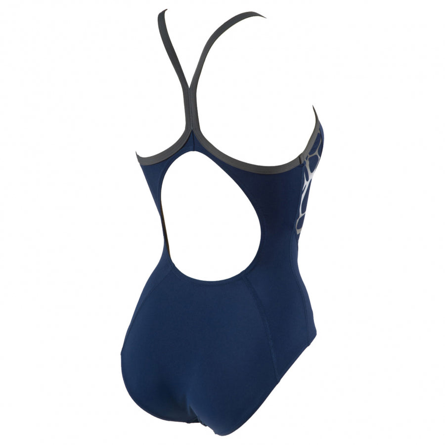 Buy Arena Carbonite Ladies Swimsuit - Navy Blue