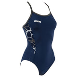 Buy Arena Carbonite Ladies Swimsuit - Navy Blue
