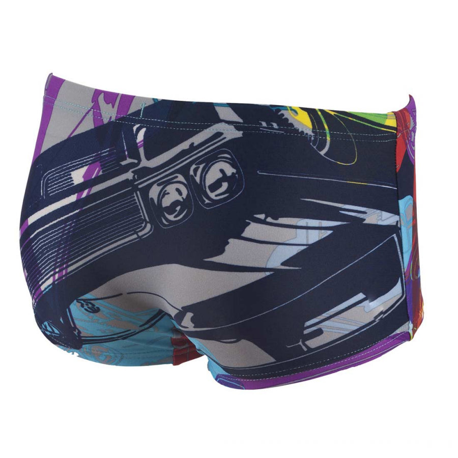 Arena Cars junior low waist navy blue swim shorts