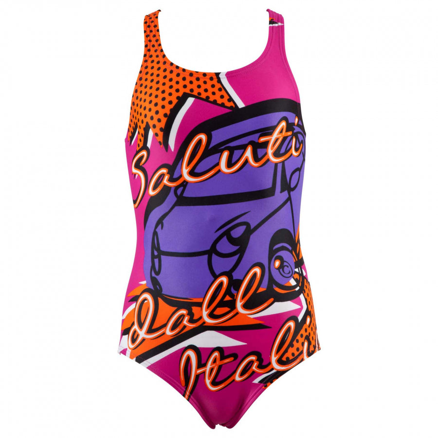 Buy girls pink swimsuit