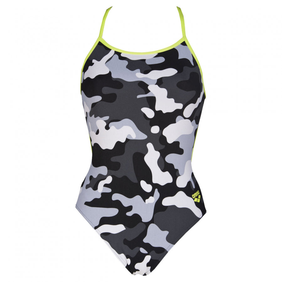 Arena Chameleon Black and Grey Swimsuit**LINED**