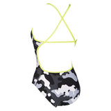 Arena Chameleon Black and Grey Swimsuit**LINED**