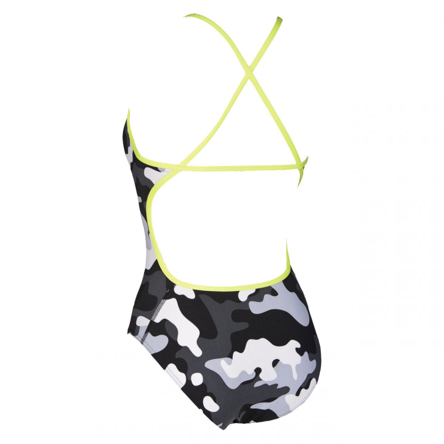 Arena Chameleon Black and Grey Swimsuit**LINED**