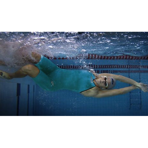 Arena Carbon Pro 2 Open Back Short Leg Suit - Cyan Blue