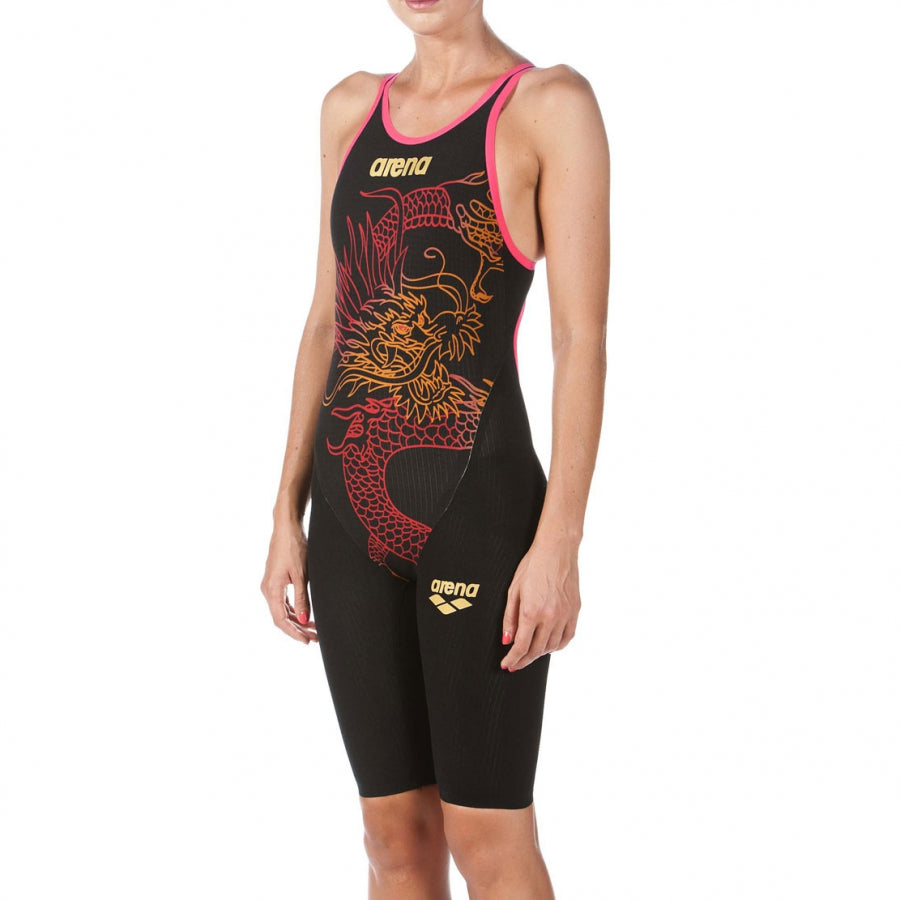 LIMITED EDITION Arena Carbon Flex VX Open Back Suit - Paltrinieri Dragon