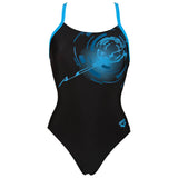 Shop Goal Black / Blue Arena Swimsuit