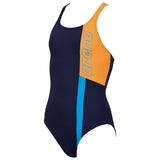 Arena Ipanema Girls Swimming Costume - Navy