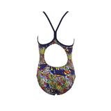 Arena Murales Girls Swimsuit (Yellow Multi)