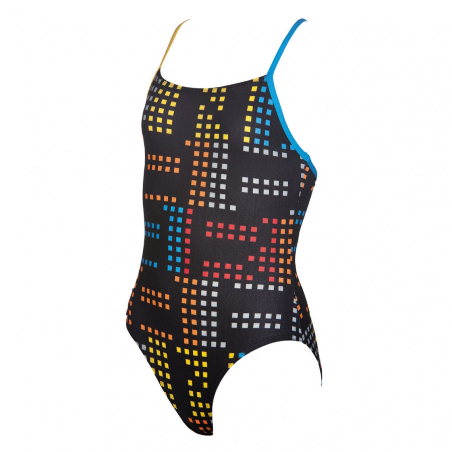 Arena Girls Neon Black Swimsuit