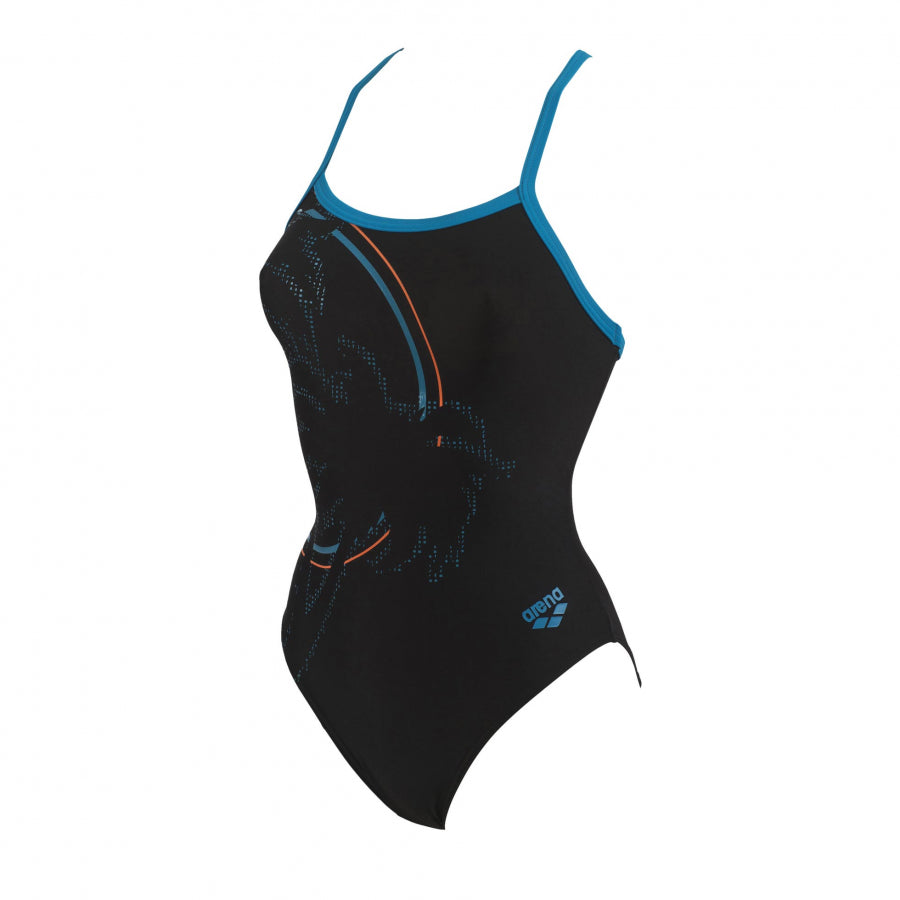 Arena Ladies Palm one piece black swim suit