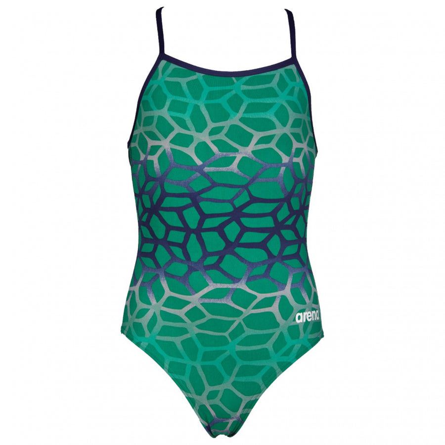 Arena Polycarbonite II Girls Swimsuit - Green