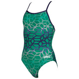 Arena Polycarbonite II Girls Swimsuit - Green