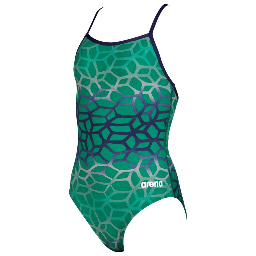Arena Polycarbonite II Girls Swimsuit - Green