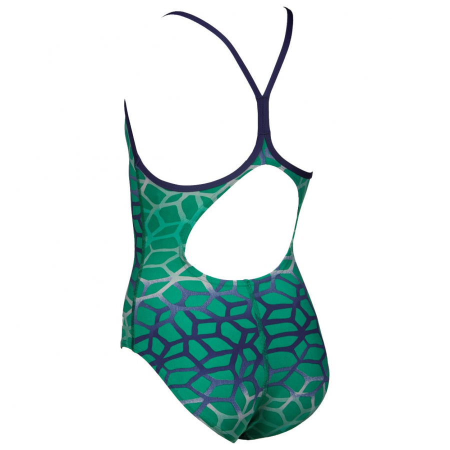 Arena Polycarbonite II Girls Swimsuit - Green