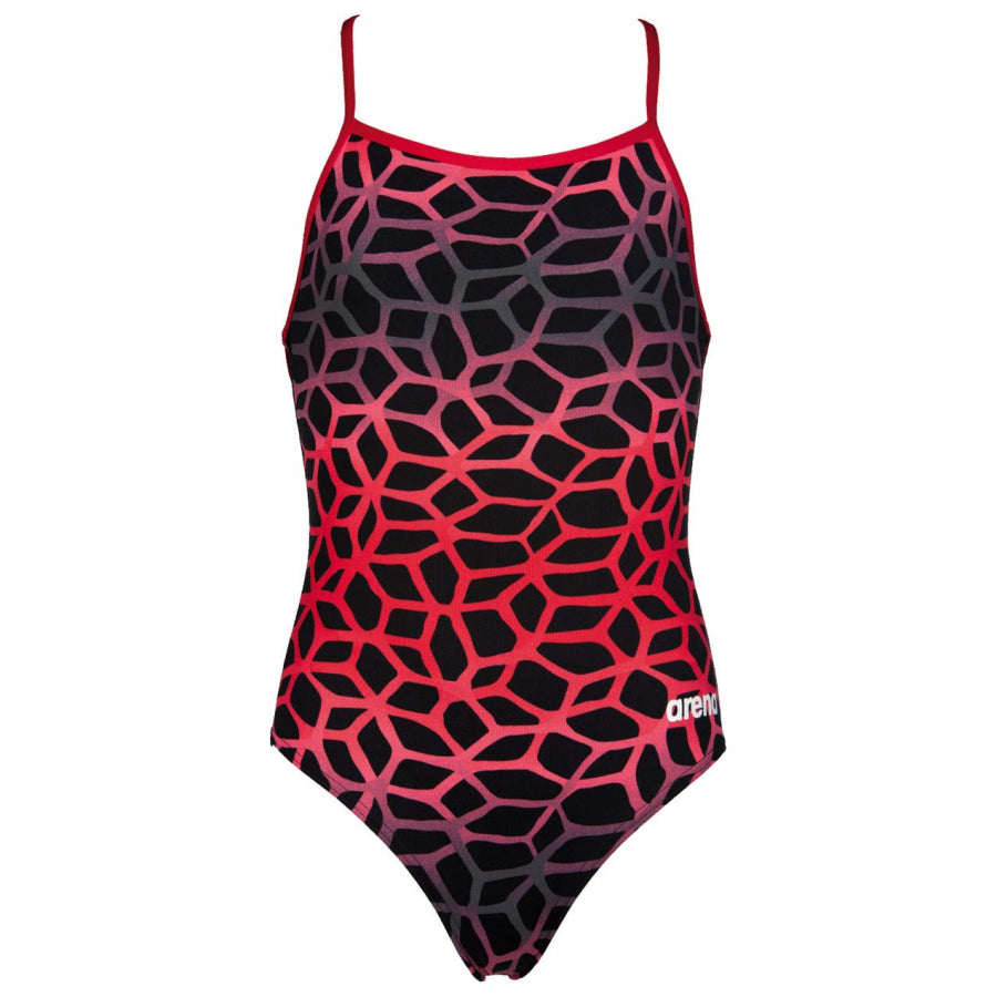 Arena Polycarbonite II Girls Swimsuit - Red