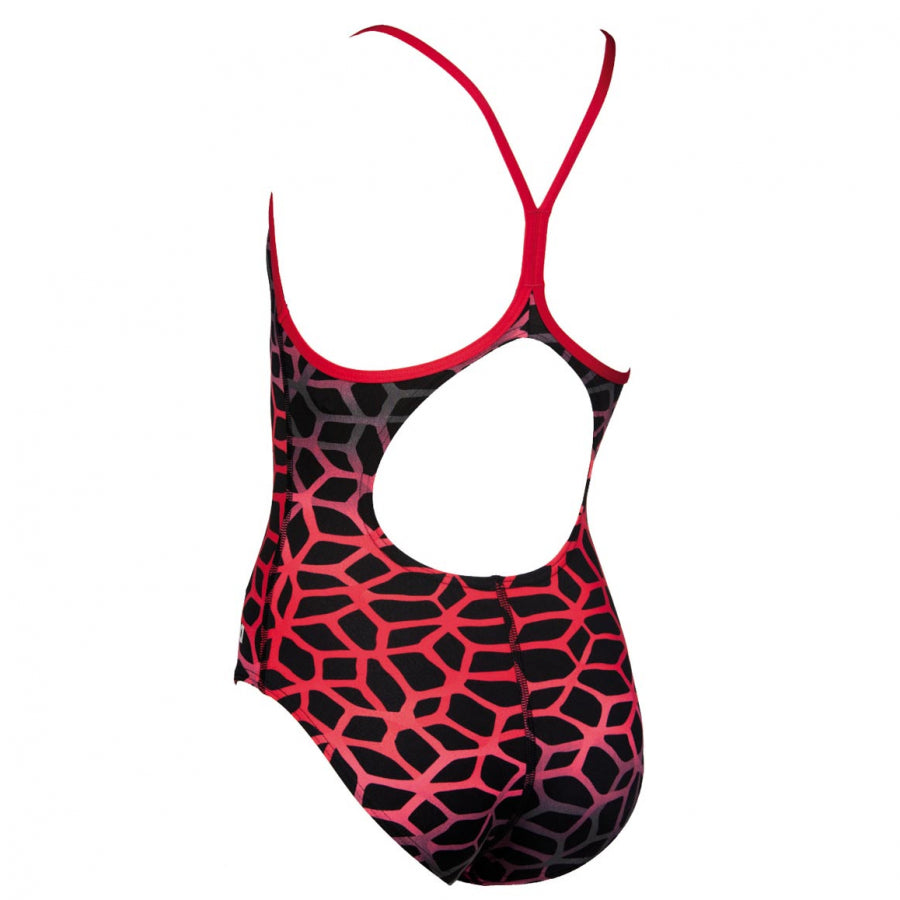 Arena Polycarbonite II Girls Swimsuit - Red