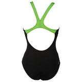 Arena Prestige Swimming Costume - Black / Green