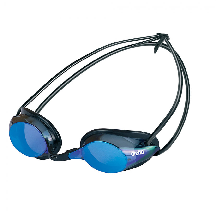 Arena Pure Mirror Racing Goggles - Smoke/Blue Lens