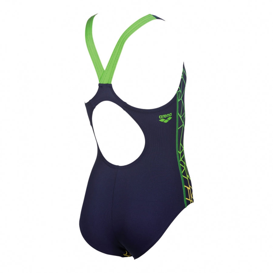 Arena Girls Reticulum Blue Swimsuit