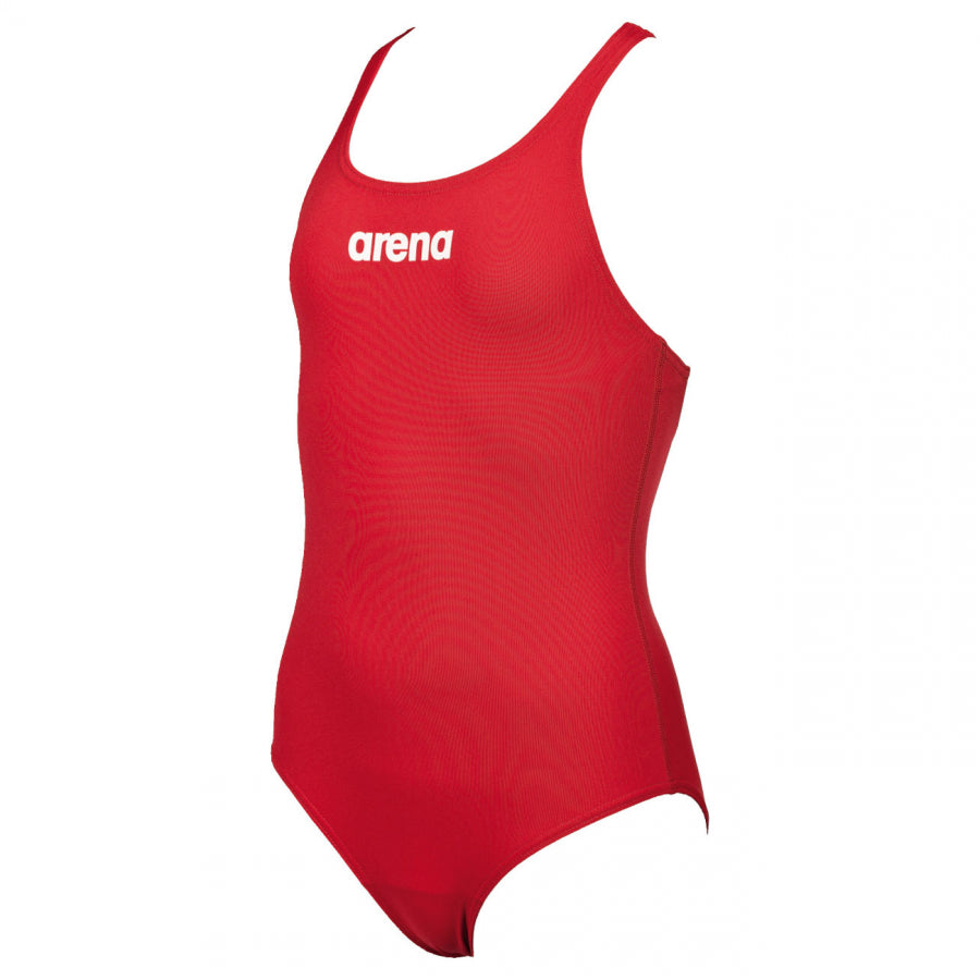 Arena Solid Pro Girls Swimsuit - Red