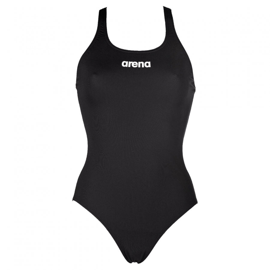 Arena 'Solid Pro' Medium Leg Black Swimsuit