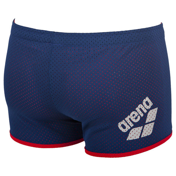 Buy Arena Square Cut Drag Shorts - Navy Blue