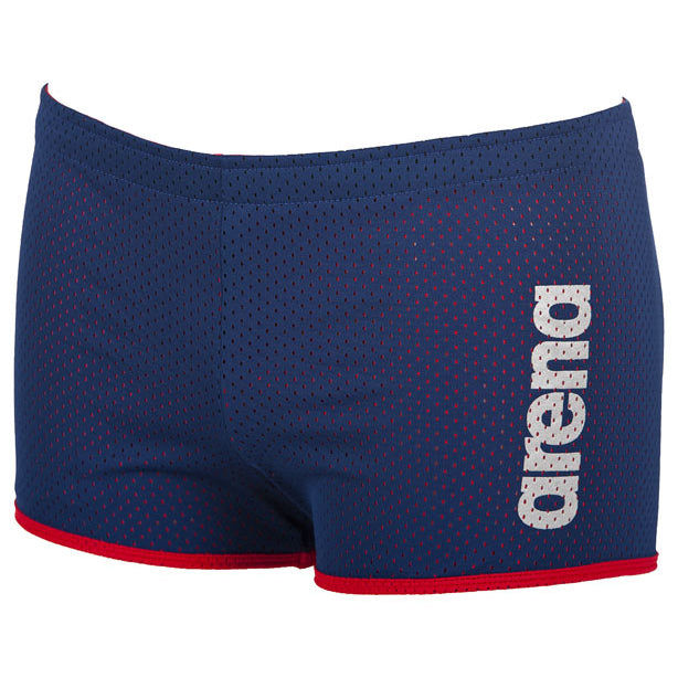 Buy Arena Square Cut Drag Shorts - Navy Blue